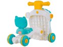 Wielofunkcyjny Interaktywny Jeździk Pchacz Chodzik Edukacyjny Stolik Grający 4w1 Niebieski