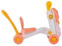 Wielofunkcyjny Interaktywny Jeździk Pchacz Chodzik Edukacyjny Stolik Grający 4w1 Różowy