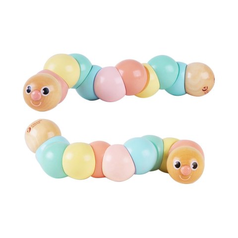 CLASSIC WORLD Drewniana Gąsienica Kolorowa do Zginania i Skręcania