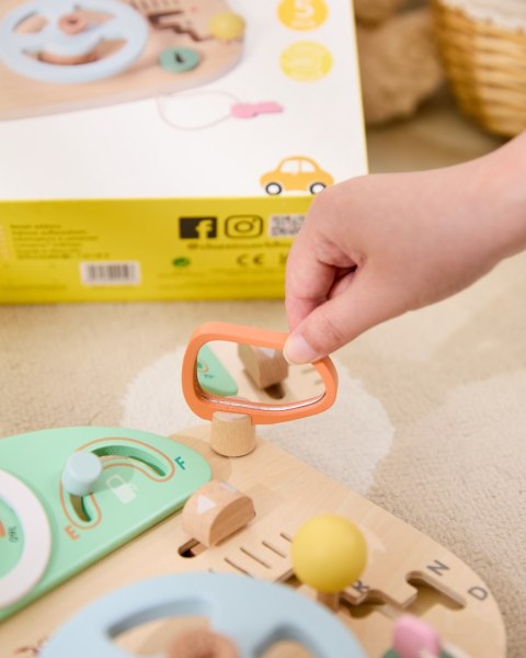 CLASSIC WORLD Drewniana Tablica Manipulacyjna Wielofunkcyjna Kierownica Motoryczna