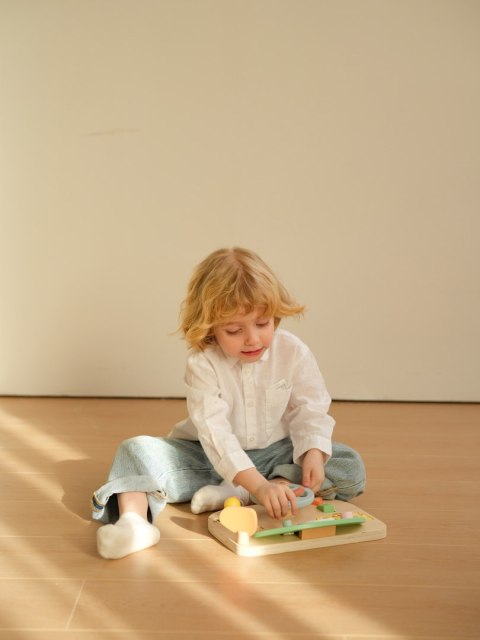 CLASSIC WORLD Drewniana Tablica Manipulacyjna Wielofunkcyjna Kierownica Motoryczna