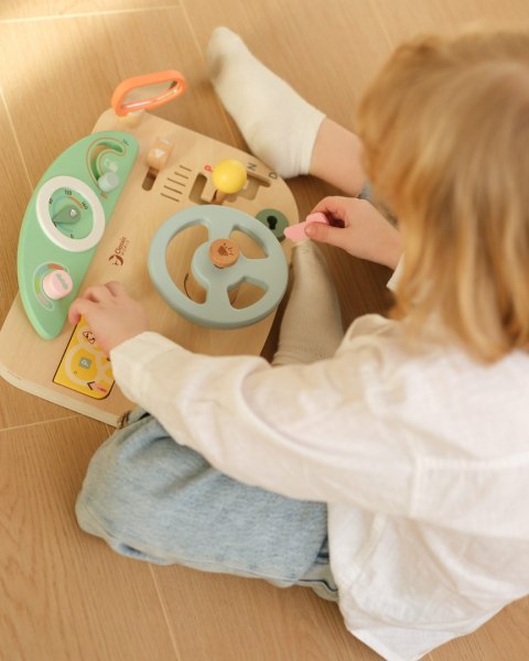 CLASSIC WORLD Drewniana Tablica Manipulacyjna Wielofunkcyjna Kierownica Motoryczna