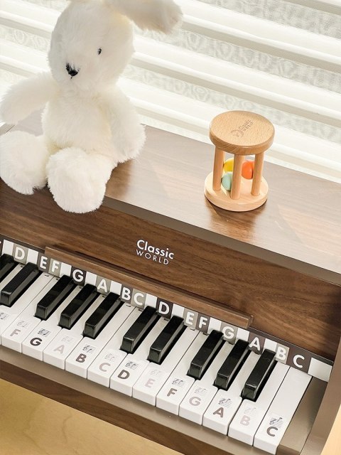 CLASSIC WORLD Drewniane Pianino Klasyczne + Książeczka do Nauki