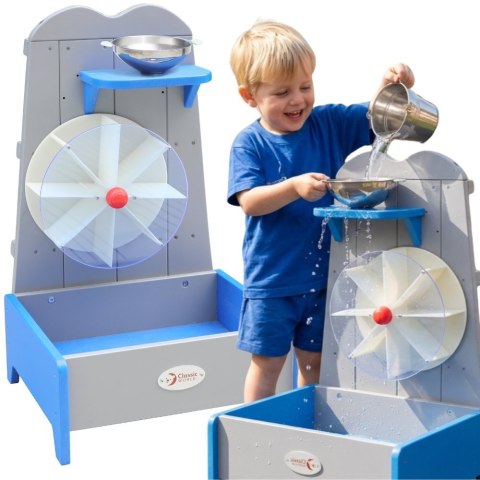 CLASSIC WORLD EDU Drewniane Koło Wodne Młyn Edukacyjna Zabawka Ogrodowa