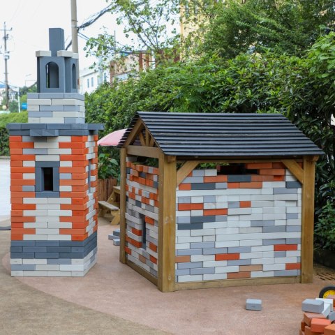 CLASSIC WORLD EDU Mega Klocki Cegiełki EVA 90 szt. Konstrukcyjne Miękkie do Budowania