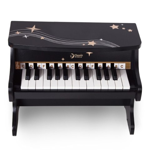 CLASSIC WORLD Pianino Czarne Drewniane Fantasy