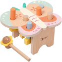 CLASSIC WORLD Wbijak Pastelowy Motylek Montessori z Młoteczkiem 8el.