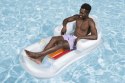 Dmuchany Materac do pływania Leżak Biały BESTWAY 161x84cm + Oparcie
