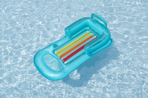 Dmuchany Materac do pływania Leżak Niebieski BESTWAY 161x84cm + Oparcie