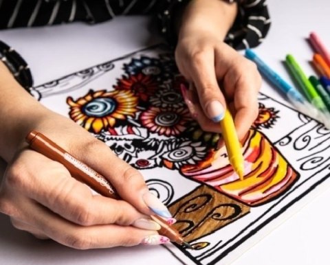 Kolorow. Welw. A4 Zodiak Koziorożec