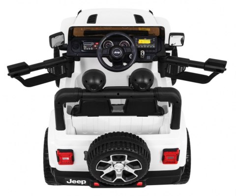 Jeep Wrangler Rubicon na akumulator dla dzieci Biały + Pilot