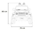 Jeep Wrangler Rubicon na akumulator dla dzieci Biały + Pilot
