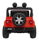 Jeep Wrangler Rubicon na akumulator dla dzieci Pomarańczowy + Pilot + Radio MP3 LED + Koła EVA