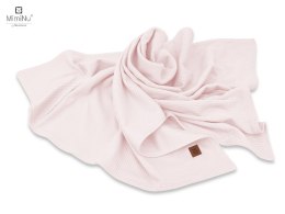 KIECZMERSKI Kocyk 75x100 cm MIMINU SOFT interlock bawełna 100% pudrowy róż