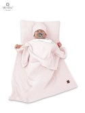 KIECZMERSKI Kocyk 75x100 cm MIMINU SOFT interlock bawełna 100% pudrowy róż