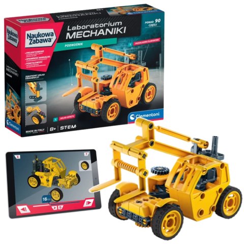 Naukowa Zabawa Laboratorium Mechaniki Podnośnik Teleskopowy Język Polski Clementoni 50250