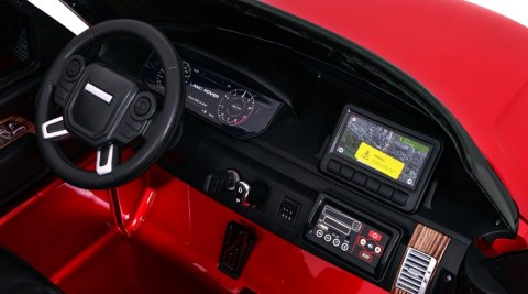 Range Rover HSE Lakierowane Autko dla 2 dzieci Czerwony SUV + Pilot + Panel audio