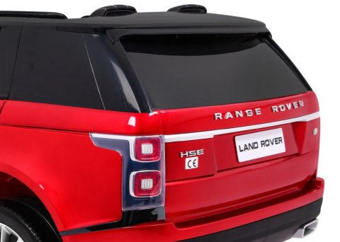 Range Rover HSE Lakierowane Autko dla 2 dzieci Czerwony SUV + Pilot + Panel audio