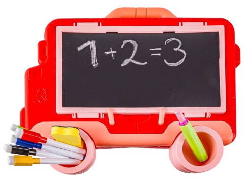 Wielofunkcyjna Dwustronna Tablica 2w1 Do Rysowania Malowania Zmazywalna Kredowa Stolik Różowa