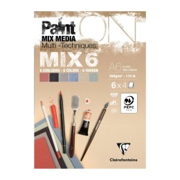Blok papierów PaintON Mix6, A6, 250g