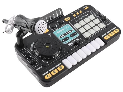 Konsola Dj dla dzieci Organki Zabawka muzyczna Elektroniczny Mikser Kontroler Mikrofon Konsoleta Światło LED