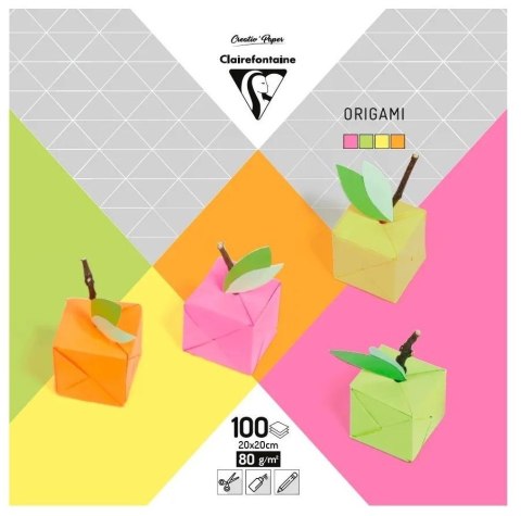 Papier Origami Neonowe kol. 20x20cm, 80g