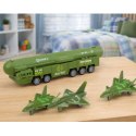 Zestaw Militarny Ciężarówka Myśliwce Z Napędem Wyrzutnia Rakiet