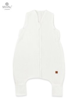 KIECZMERSKI Śpiworek do spania letni z nogawkami MUŚLIN S bawełna 100% 1-2,5 lat, 0,5-1TOG śmietanka