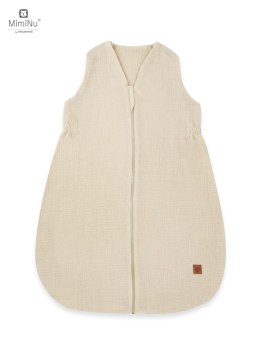 KIECZMERSKI Śpiworek letni AVI MUŚLIN bawełna 100% 3-12m, 0,5-1TOG ciepły beż