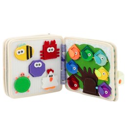 Książeczka Edukacyjna Sensoryczna Filcowa 3D Dżungla Lew