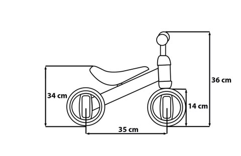ROWEREK BIEGOWY 4-KOŁOWY PSI PATROL GIRLS