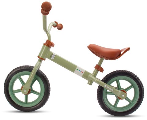 Rowerek biegowy Molto STRADA, koła czarne - sage green