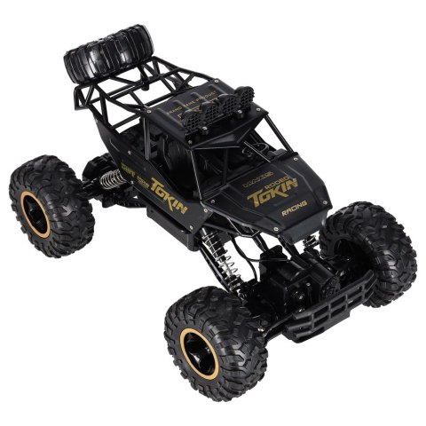 Samochód zdalnie sterowany na pilota RC Rock Crawler 1:12 4WD METAL czarny