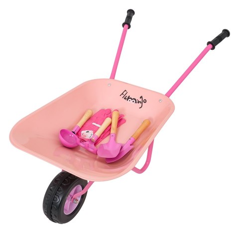 Zestaw Małego Ogrodnika z Taczką Różowy