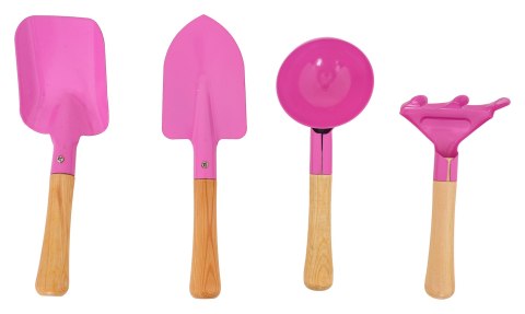 Zestaw Małego Ogrodnika z Taczką Różowy