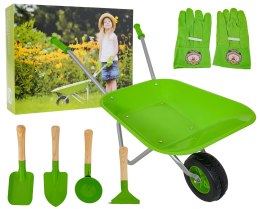 Zestaw Małego Ogrodnika z Taczką Zielony