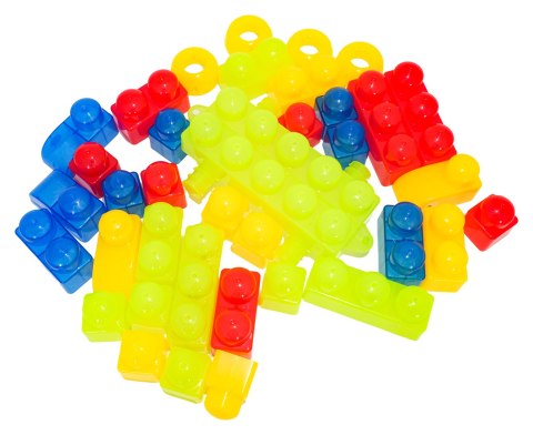 Zestaw Miękkich Żelowych Klocków 82el. + Kuferek