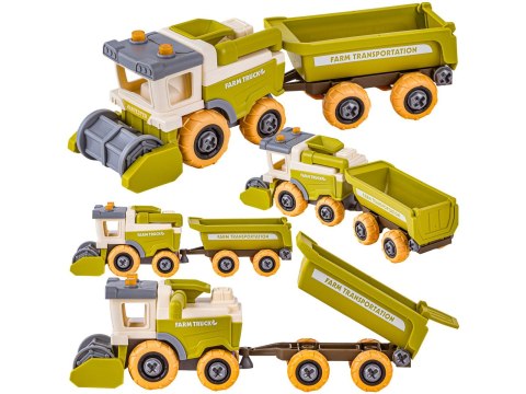 Farma Traktor Kombajn Do Skręcania Gospodarstwo Rolne Zestaw Majsterkowicza Rolnika Traktor Kombajn Zwierzęta Wkrętarka