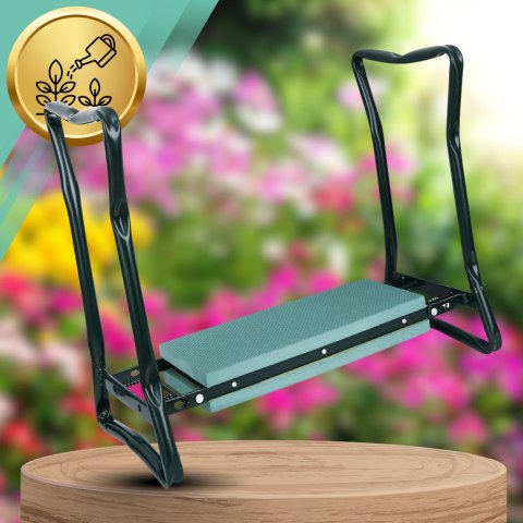 KLĘCZNIK OGRODOWY TABORET SKŁADANY KRZESŁO STOŁEK DO OGRODU 3w1 przybornik