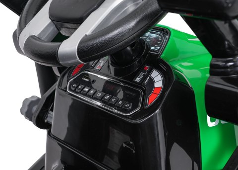 Pojazd MEGA Traktor D68 Z Przyczepką Zielony