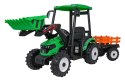 Pojazd MEGA Traktor D68 Z Przyczepką Zielony