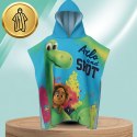 Ponczo kąpielowe dziecięce DINO z kapturem Ręcznik plażowy Basen Plaża 50x100