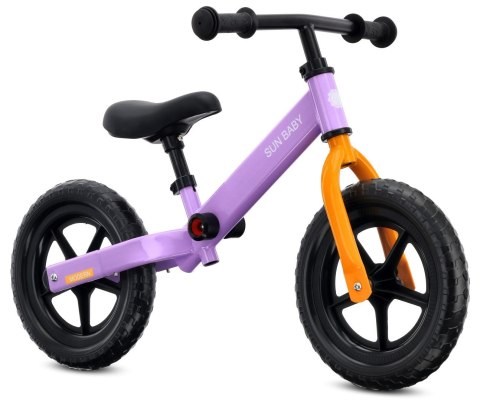 Rowerek biegowy stalowy MODERN - liliowy & pomarańczowy