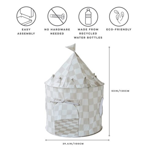 3 Sprouts Namiot dla dzieci Checkerboard Beige
