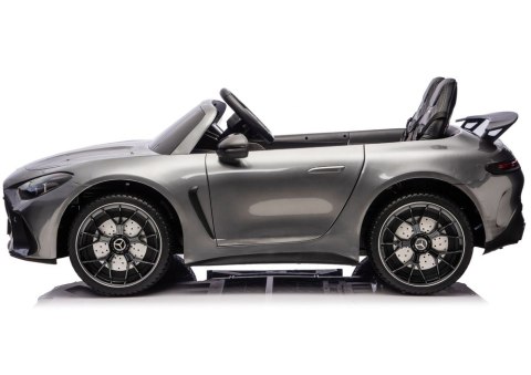 Auto Na Akumulator Mercedes GT63 AMG DK-GT63 24V LCD Cichy Silnik Szary