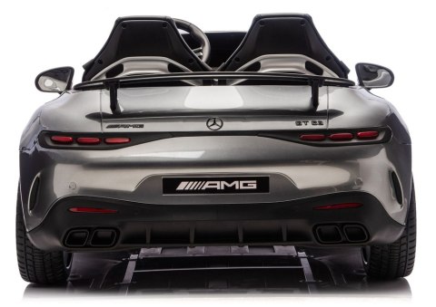 Auto Na Akumulator Mercedes GT63 AMG DK-GT63 24V LCD Cichy Silnik Szary