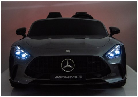 Auto Na Akumulator Mercedes GT63 AMG DK-GT63 24V LCD Cichy Silnik Szary