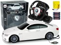 Auto Zdalnie Sterowane BMW M3 Białe Pilot Kierownica 1:18 Dźwięk Światła
