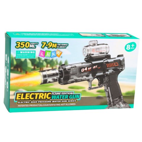 Elektryczny Karabin Pistolet Na Wodę Automatyczny Czarny Zasięg 7-9m 350 ml