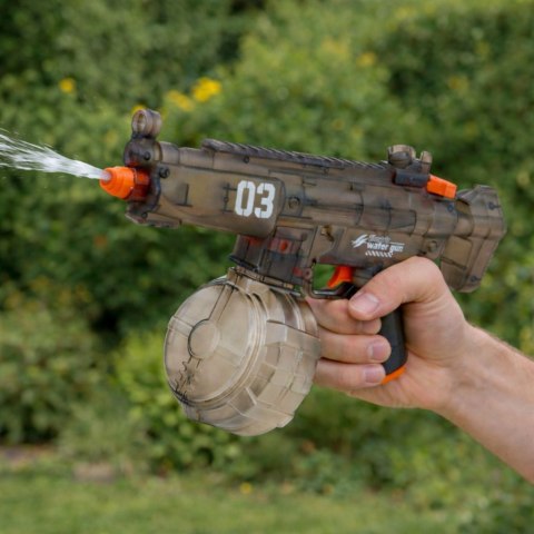 Elektryczny Karabin Pistolet Na Wodę Automatyczny Czarny Zasięg 8-9m 450 ml